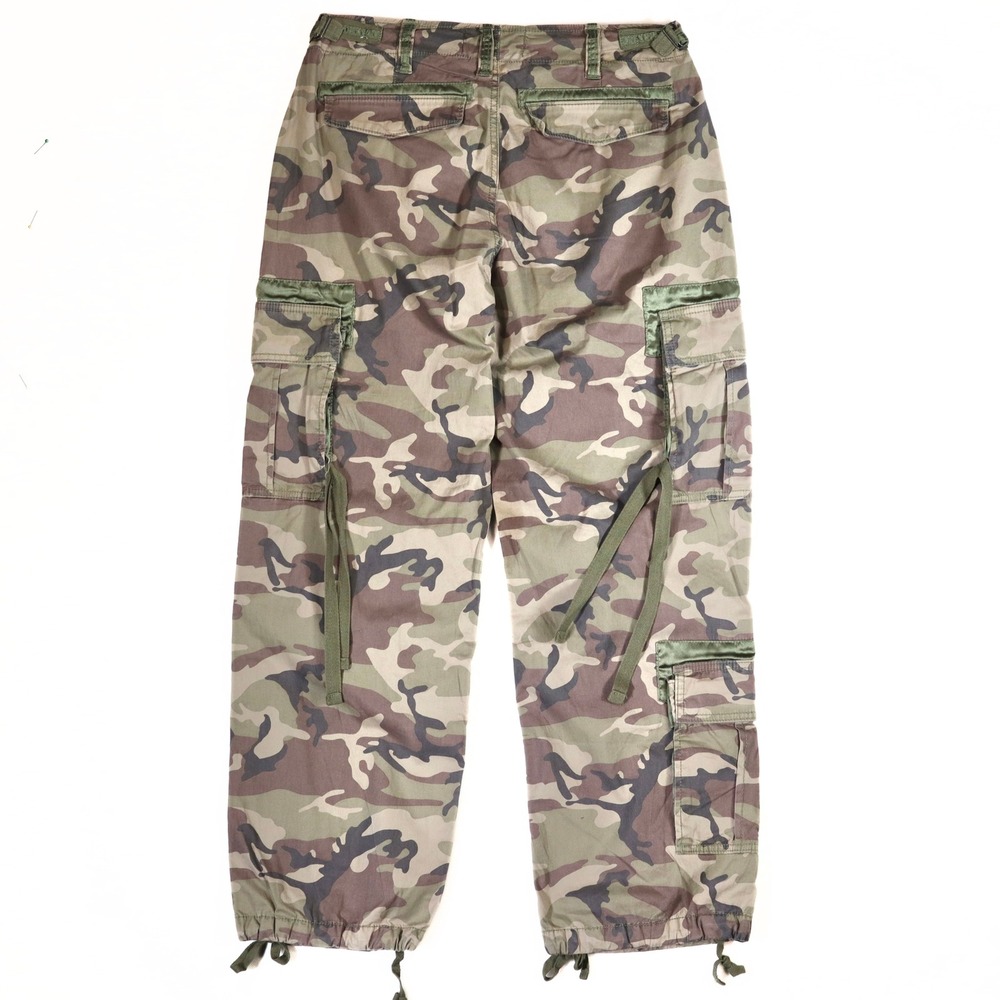 Abercrombie & Fitch Vintage Cargo Pants Womens 29 Camo Green Utility Y2K Multi - Picture 8 of 14